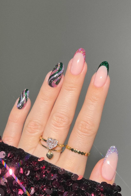 Glitter, Glam, and Midnight Magic: 36 New Years Nails Art to Make a Statement