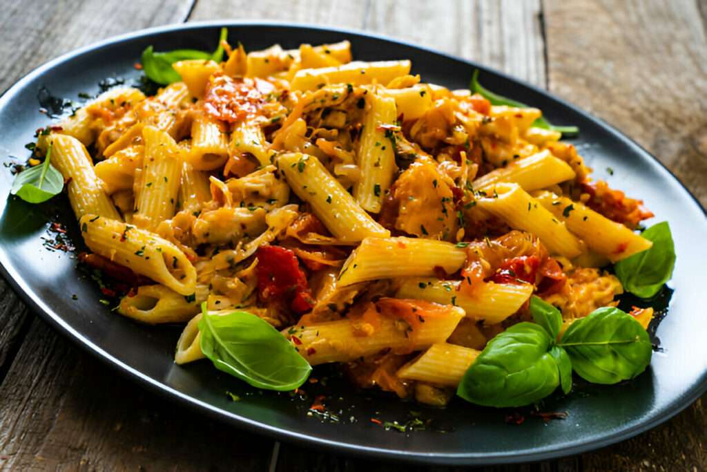 Honey Pepper Chicken Panini Pasta Recipe