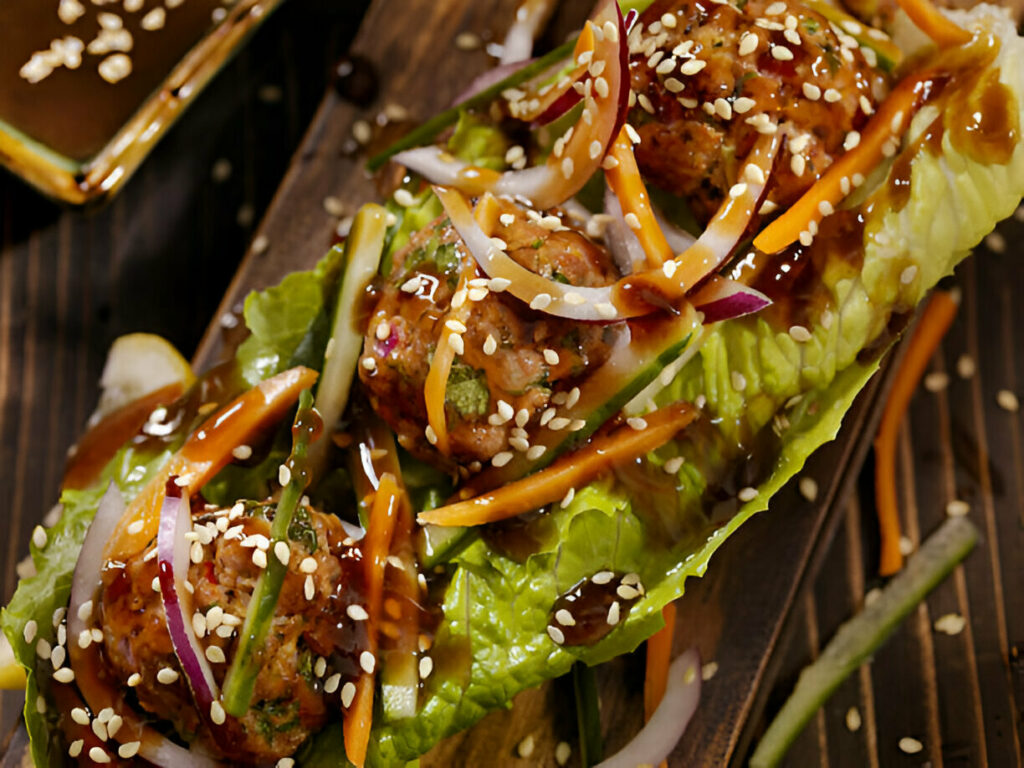 Meatball Lettuce Wraps Recipe