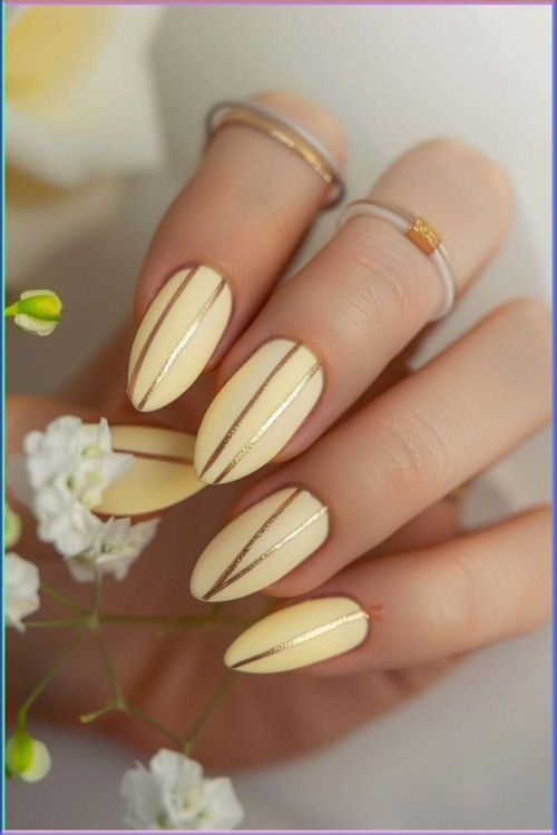 Obsessed? Same. Here Are 29 Butter Yellow Nails You Need Right Now!
