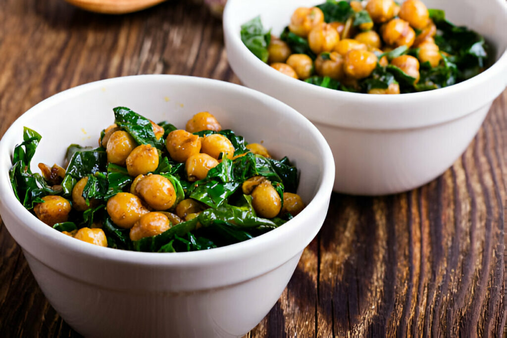 One-Pot Spanish Spinach with Chickpeas Recipe