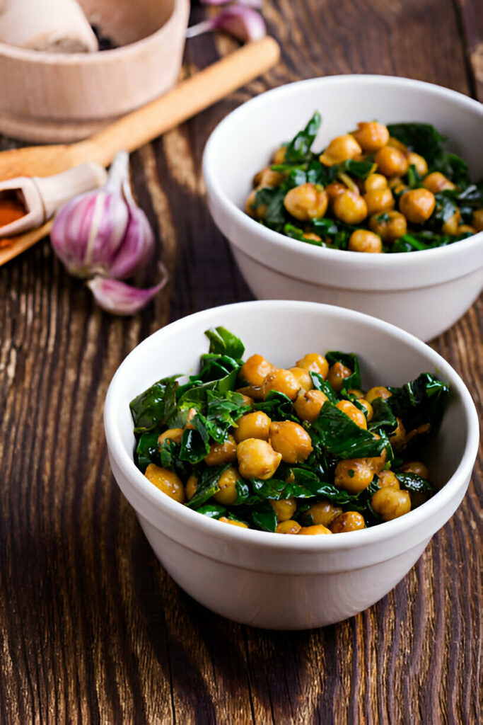 One-Pot Spanish Spinach with Chickpeas Recipe