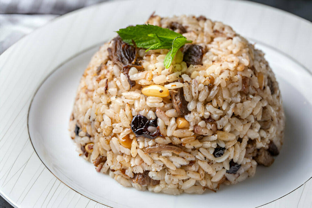 Rice pilaf with chestnuts Recipe