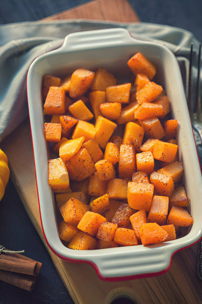 Roasted Cinnamon Maple Butternut Squash Recipe