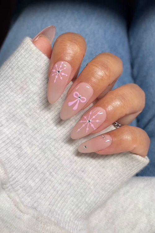 Santa Called—He Wants These 20 Pink Christmas Nails on the Nice List