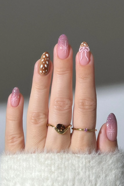 Santa Called—He Wants These 20 Pink Christmas Nails on the Nice List