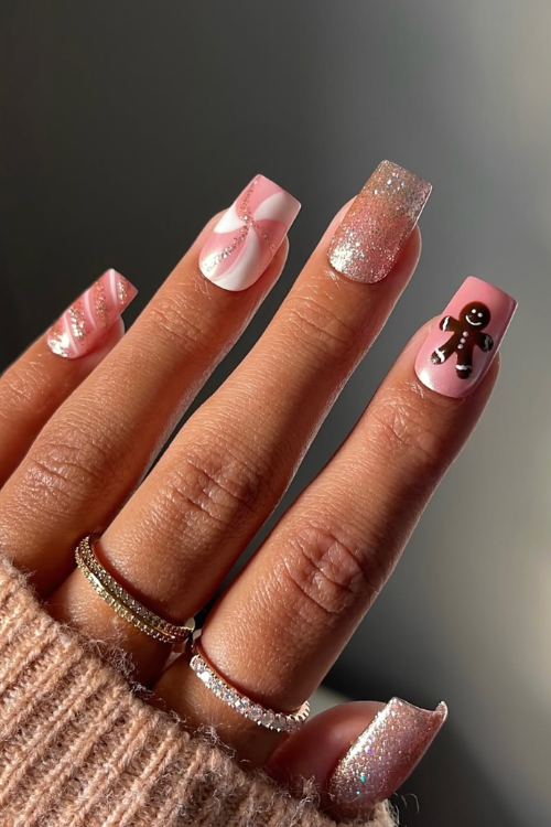 Santa Called—He Wants These 20 Pink Christmas Nails on the Nice List