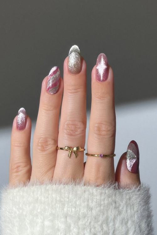 Santa Called—He Wants These 20 Pink Christmas Nails on the Nice List