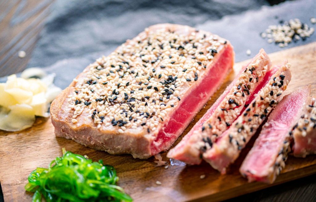 Seared Ahi Tuna with Sesame Seed Crust Recipe