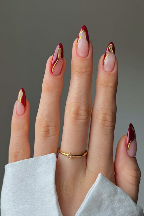 Sexy, Chic & a Little Mysterious—34 Dark Red Nails You’ll Not Stop Obsessing Over