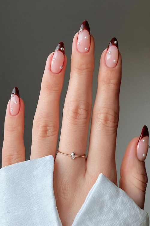 Sexy, Chic & a Little Mysterious—34 Dark Red Nails You’ll Not Stop Obsessing Over
