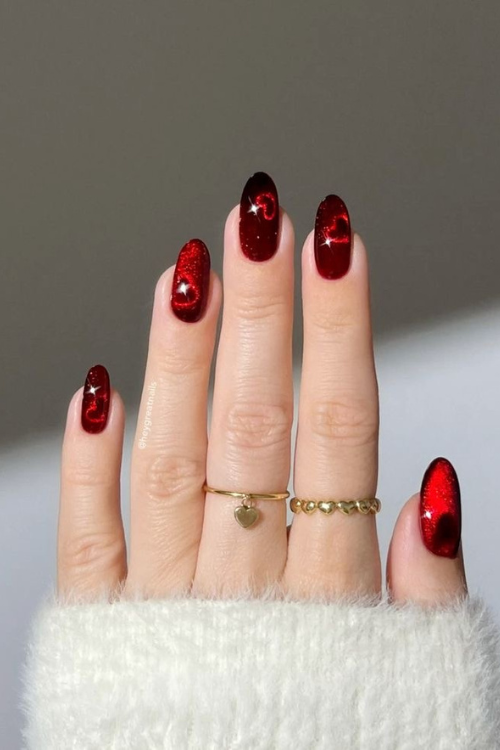 Sexy, Chic & a Little Mysterious—34 Dark Red Nails You’ll Not Stop Obsessing Over