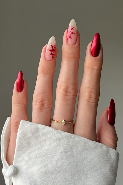 Sexy, Chic & a Little Mysterious—34 Dark Red Nails You’ll Not Stop Obsessing Over