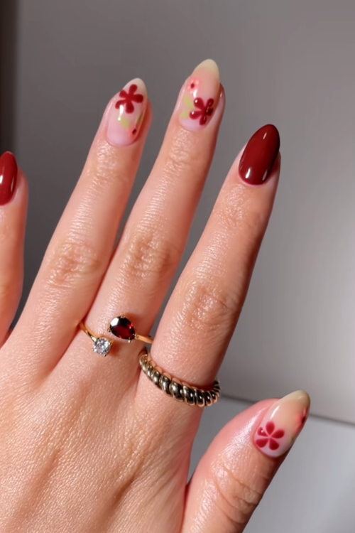 Sexy, Chic & a Little Mysterious—34 Dark Red Nails You’ll Not Stop Obsessing Over