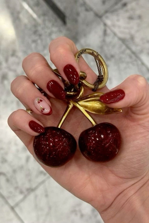 Sexy, Chic & a Little Mysterious—34 Dark Red Nails You’ll Not Stop Obsessing Over