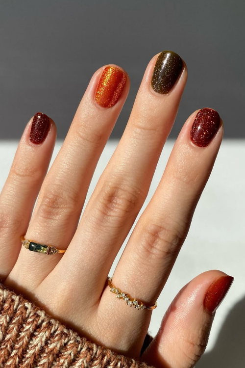 These 19 Cute Thanksgiving Nail Ideas Are Giving Pumpkin Spice & Everything Nice