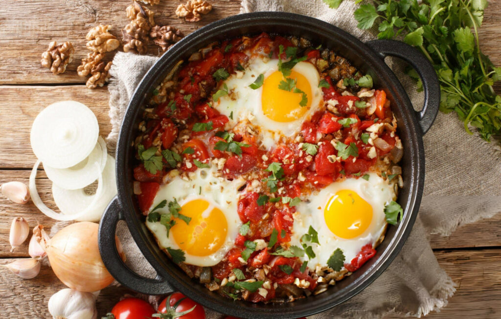 Tomato and Feta Baked Eggs Recipe