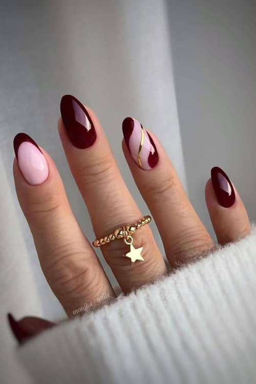 Vampy & Vibrant: 24 Burgundy Nail Designs to Bring All the Drama to Your Nails