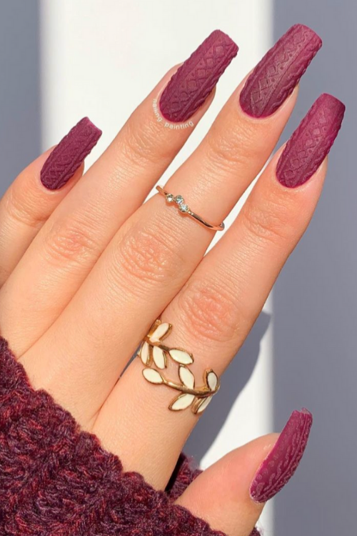 Vampy & Vibrant: 24 Burgundy Nail Designs to Bring All the Drama to Your Nails