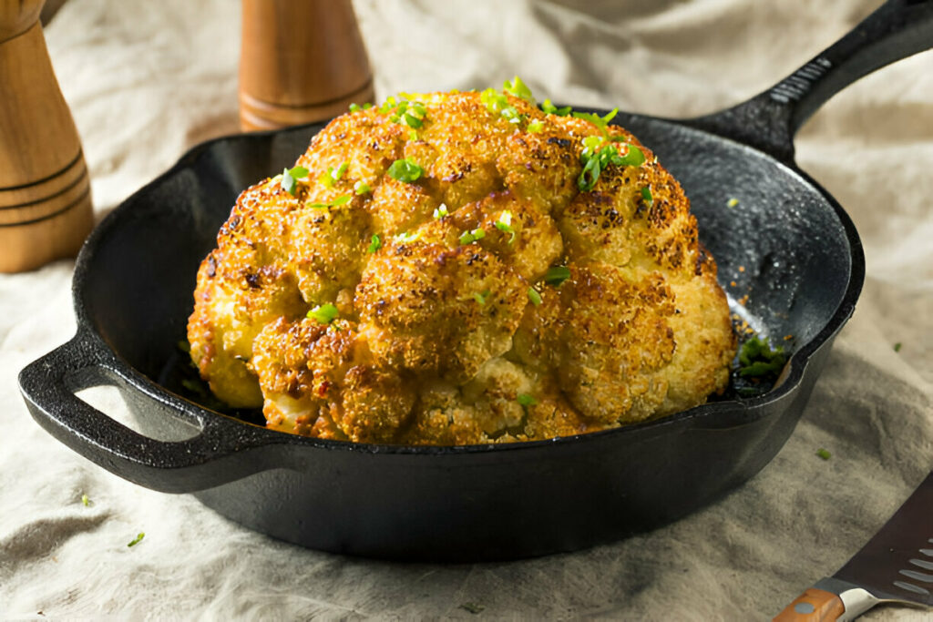 Whole Roasted Cauliflowe Recipe